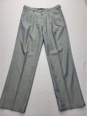 Covington Men's Pants 36x32 Gray Dress Polyester Wide Bangladesh